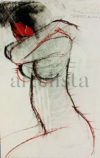 ossesione 3 Pastel Paper Figure Painting