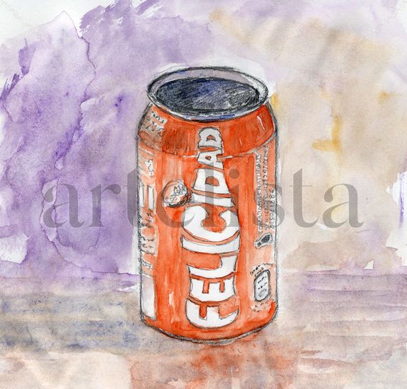 Cocacola navideña Watercolour Paper Still Life Paintings