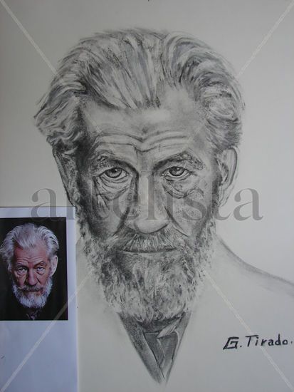 Sir Ian McKellen Others Paper Portrait