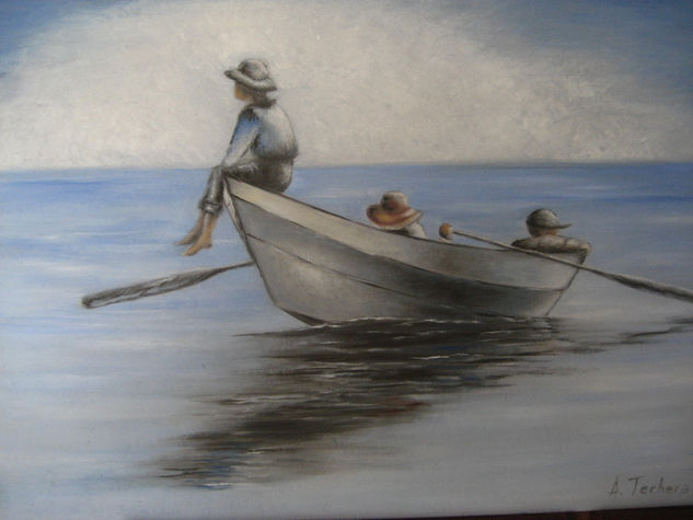 serenidad Oil Others Marine Painting