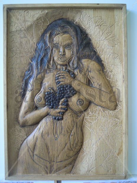 La chica de las uvas