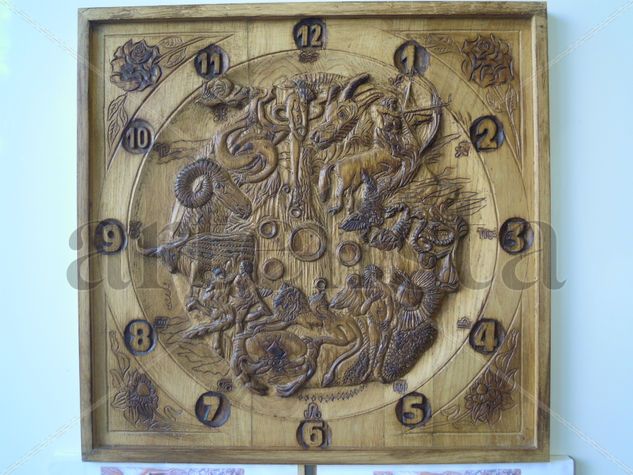 Reloj del Zodiaco Talla Figurativa