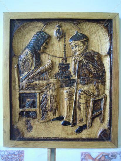 Los Abuelos Carving Figurative