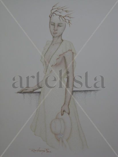 Brisa Marina Ink Paper Figure Painting