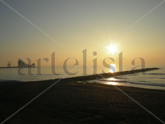 Salida del sol en Alcanar.