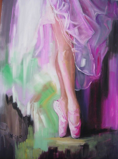 La bailarina Oil Canvas Portrait