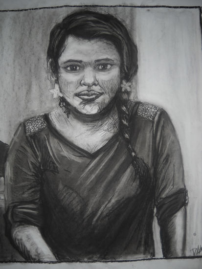 Retrato de Eloisa Betancourt Charcoal