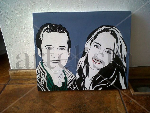 Personalizado Pop Acrílico Lienzo Retrato