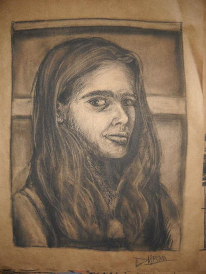 AUTORETRATO DE DURÁN Charcoal