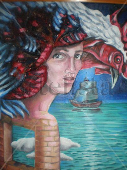EL CENTINELA Óleo Lienzo Figura