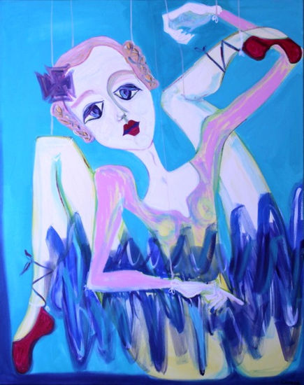 Amalia Acrylic Canvas Figure Painting