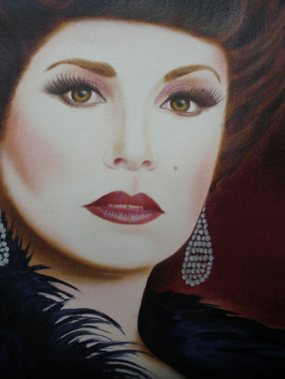 LUCERITO, Esperanza Alcalá. ( Detalle ) Oil Canvas Portrait