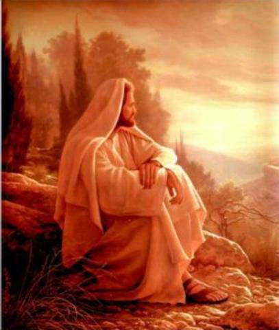 jesus en espera Oil Canvas Landscaping