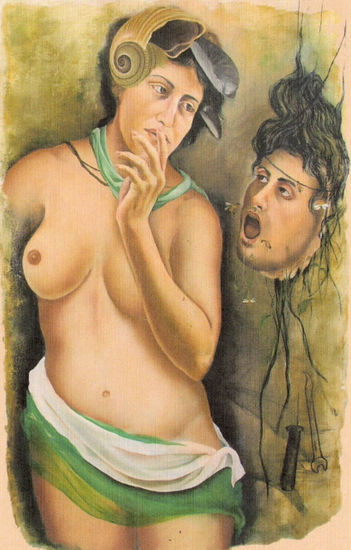 Mujerero Indiscreto Óleo Lienzo Retrato