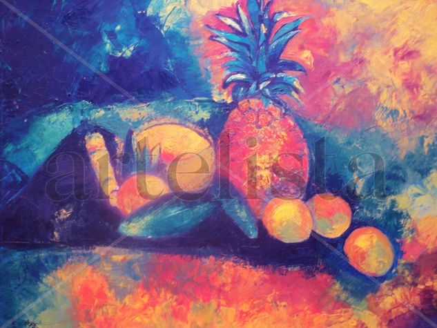 bodegón con naranjas Oil Canvas Still Life Paintings