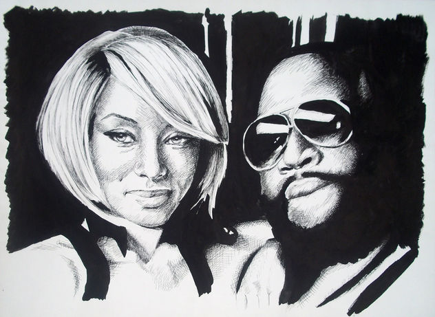 Retrato Rick Ross y Keri Hilson