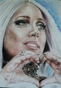 Retrato de Lady Gaga