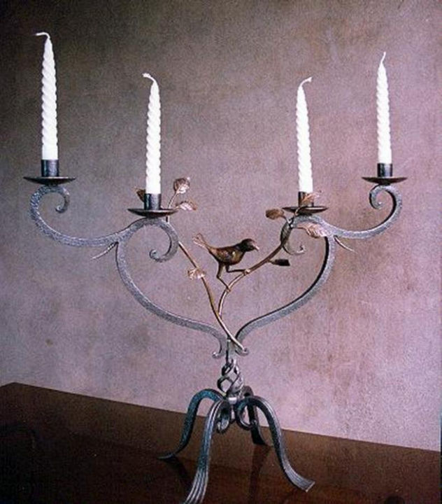 hf-  Candelabro con pájaro