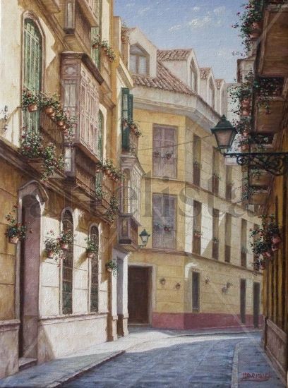 Calle Niño de Guevara Oil Canvas Landscaping