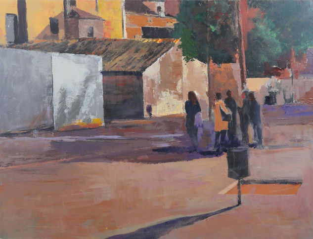 Grup a Sant Andreu de la Barca Acrylic Canvas Landscaping