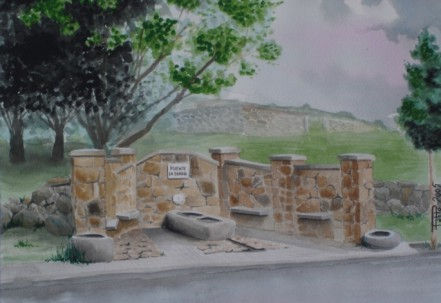 "Fuente de La Zorra" Watercolour Paper Landscaping