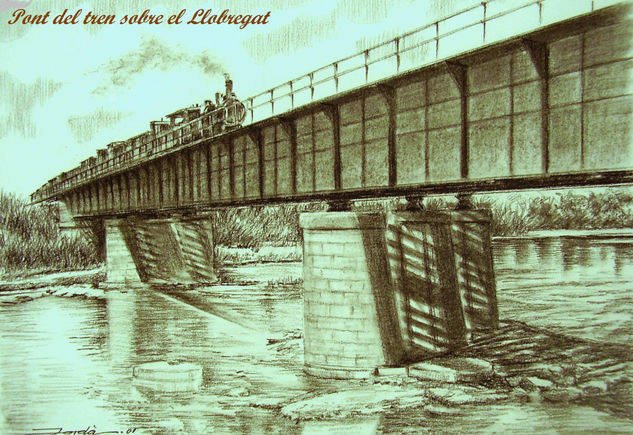 13. Pont del tren sobre el Llobregat 