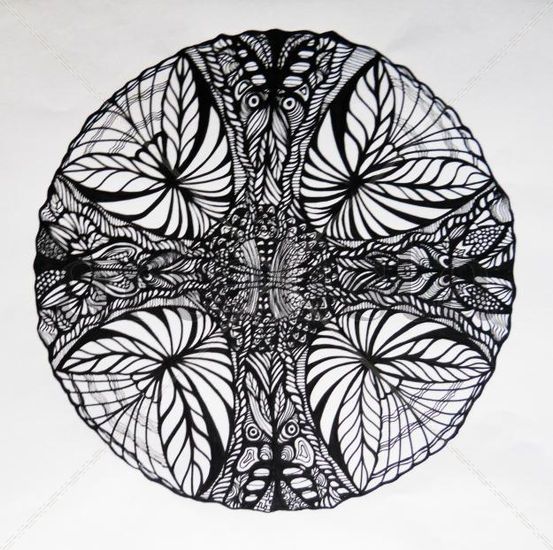 Mandala Zendala Cruz Ink