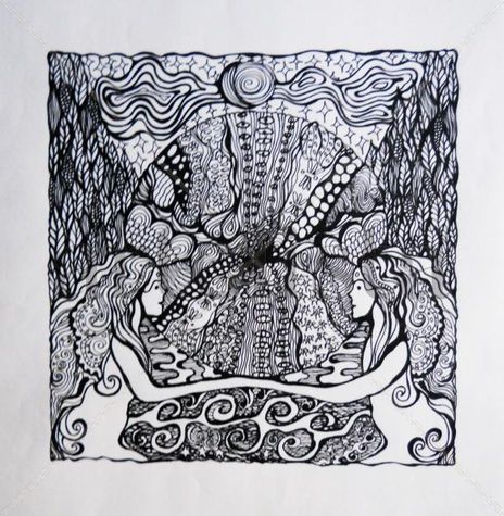 Dibujo Zentangle...