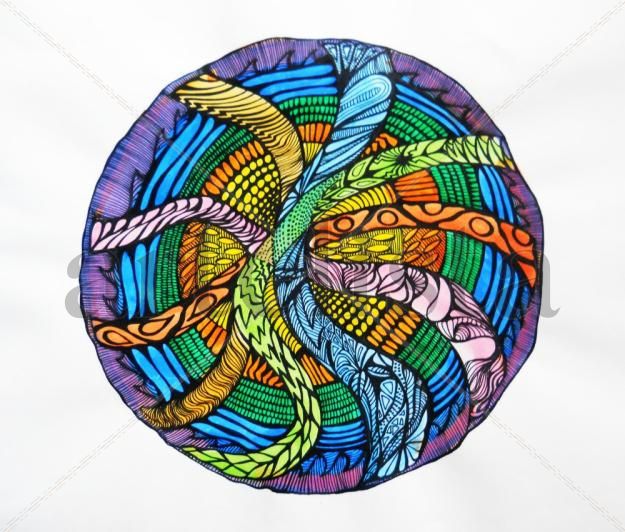 Mandala Zendala Entrecruzamiento de caminos