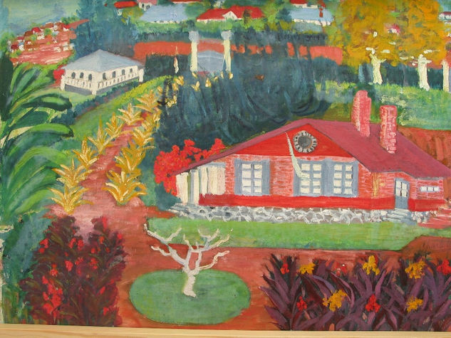 Ma Maison à Henri Oil Canvas Landscaping