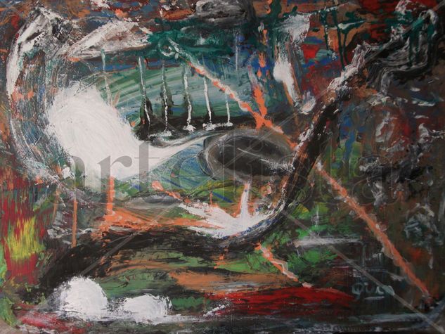 EL INFIERNO Oil Panel Landscaping