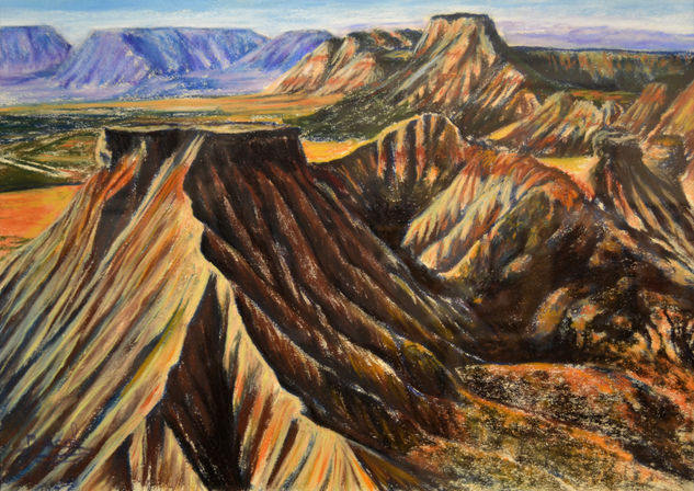 Bardenas, Navarra Charcoal