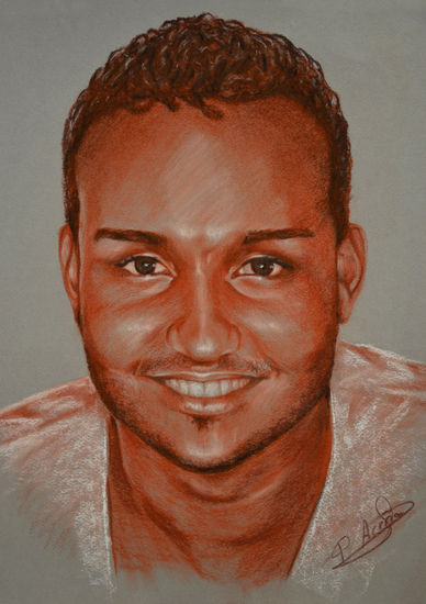 Retrato de encargo Pencil (coloured) Paper Portrait