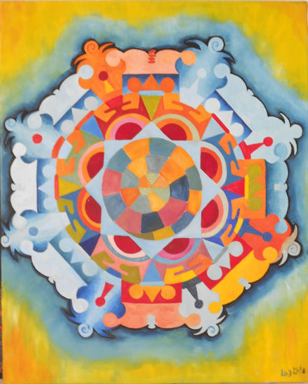 Mandala1 Óleo Lienzo Otros