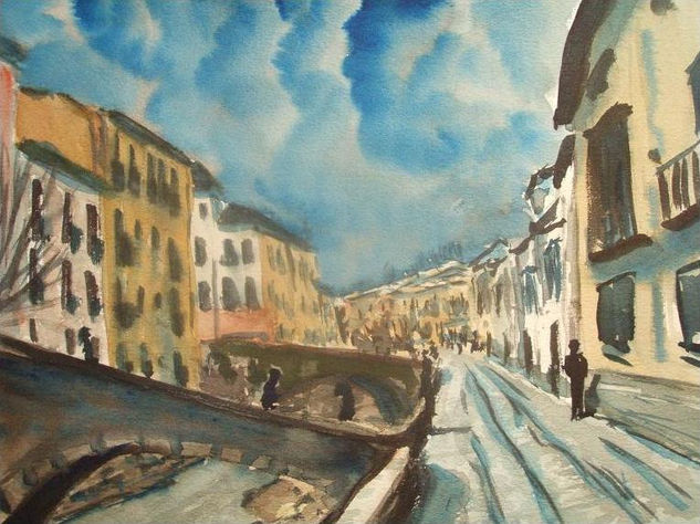 La Carrera del Darro Watercolour Paper Landscaping