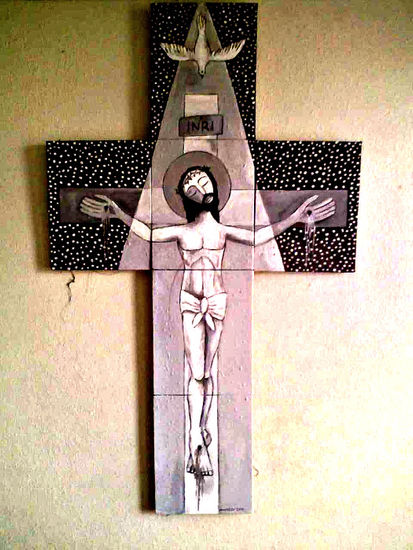 Cristo crucificado Acrílico Lienzo Figura