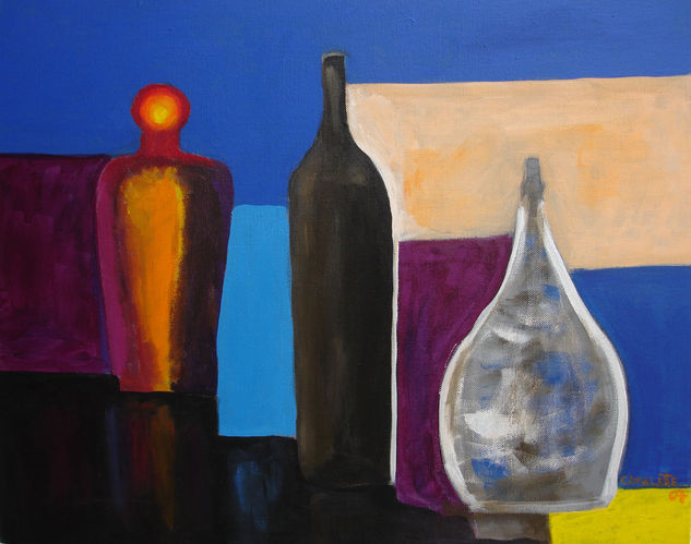 Bodegon de Colores Acrylic Canvas Still Life Paintings