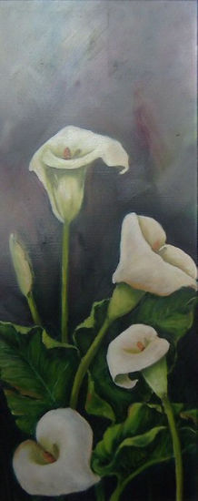 Calas Oil Canvas Floral Painting