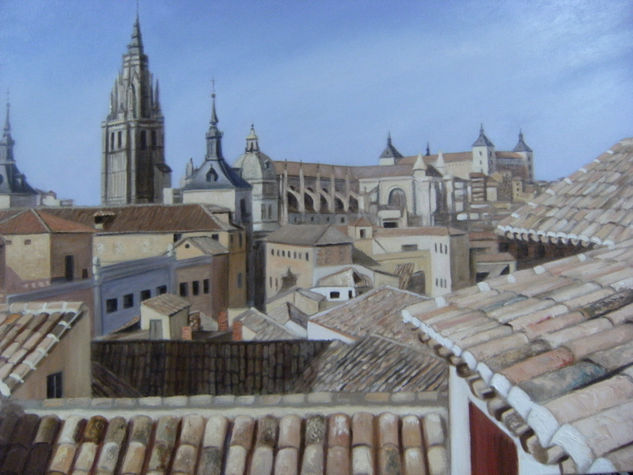 TOLEDO DESDE MI VENTANA Oil Canvas Landscaping