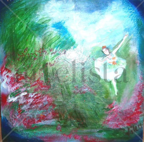 CISNE:) BAILARINA Oil Canvas Landscaping