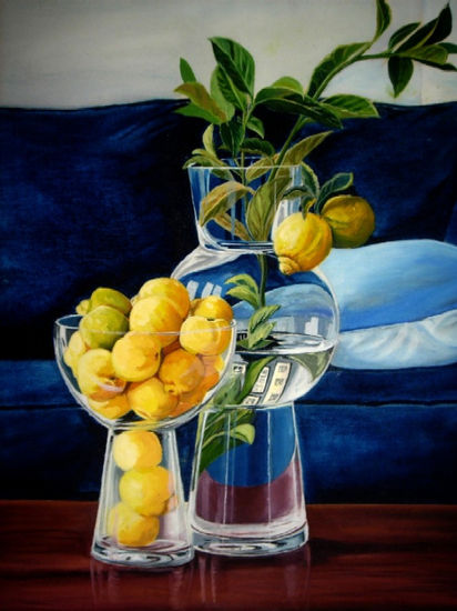 Limones Oil Canvas Still Life Paintings