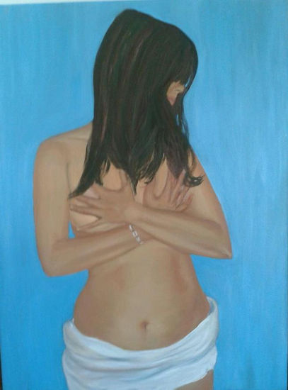 Agua Oil Canvas Nude Paintings