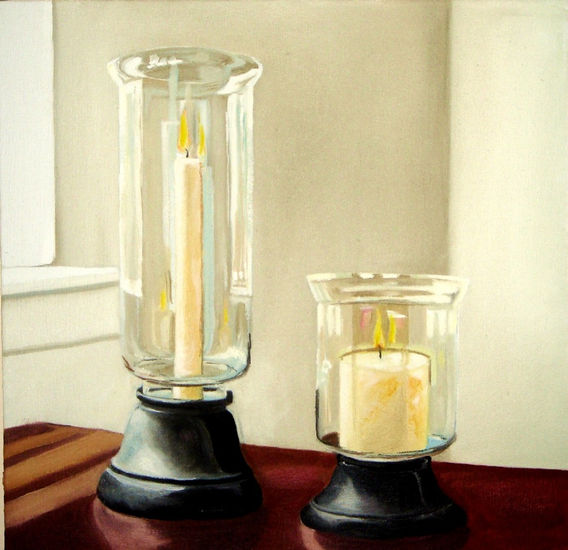 Candelabros Oil Canvas Still Life Paintings