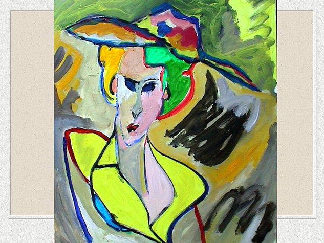 RETRATO EN VARIOS COLORES Oil Canvas Figure Painting