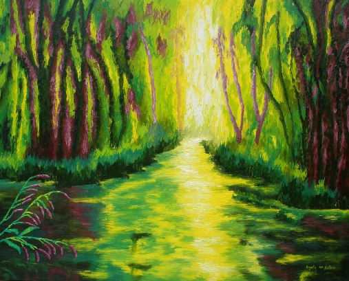 Amazonas brillante amanecer Oil Canvas Landscaping