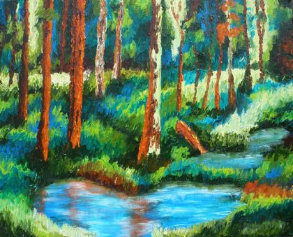 Amazonas humedales Oil Canvas Landscaping