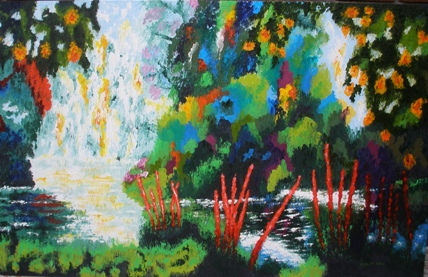 Caño Nare Oil Canvas Landscaping