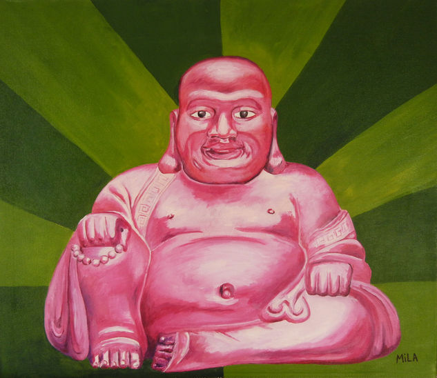 Buda Acrylic Canvas Figure Painting