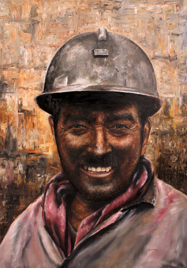 Minero Oil Canvas Portrait