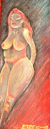 La gorda Trola Acrylic Panel Nude Paintings